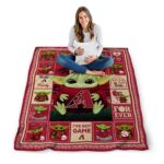 custom arizona diamondbacks baby yoda red blanket high quality