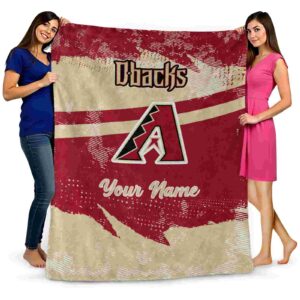 custom arizona diamondbacks grunge streaks red blanket fashion forward