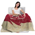 custom arizona diamondbacks grunge streaks red blanket latest model