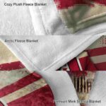custom arizona diamondbacks grunge streaks red blanket premium grade