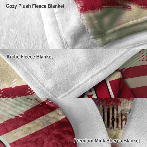 custom arizona diamondbacks grunge streaks red blanket premium grade