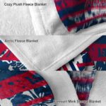 custom arizona wildcats floral stripes red white blanket best selling