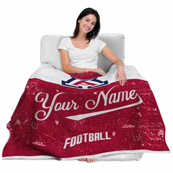 custom arizona wildcats grunge texture red white blanket latest model