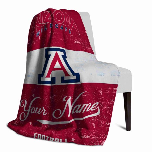 custom arizona wildcats grunge texture red white blanket top rated