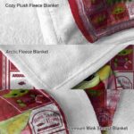 custom arkansas razorbacks baby yoda red blanket premium grade