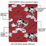 custom arkansas razorbacks mickey red blanket new arrival