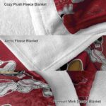 custom arkansas razorbacks mickey red blanket premium grade