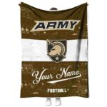 Custom Army Black Knights Grunge Texture Gold White Blanket 1 custom army black knights grunge texture gold white blanket best selling