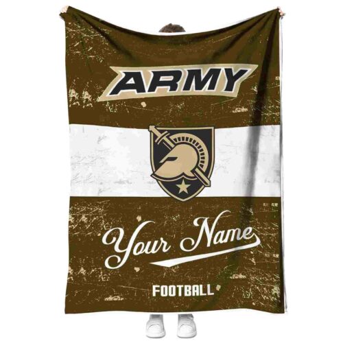 custom army black knights grunge texture gold white blanket best selling