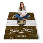 custom army black knights grunge texture gold white blanket best selling