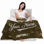 custom army black knights grunge texture gold white blanket best selling