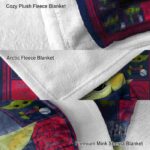 custom atlanta braves baby yoda navy blanket best selling