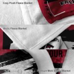 custom atlanta falcons paint strokes red white blanket best selling