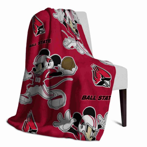 custom ball state cardinals mickey red blanket top rated