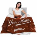 custom baltimore orioles grunge texture orange white blanket latest model