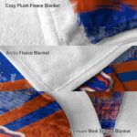 custom boise state broncos grunge streaks orange blanket best selling