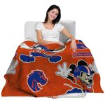 custom boise state broncos mickey orange blanket latest model