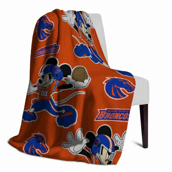 custom boise state broncos mickey orange blanket top rated