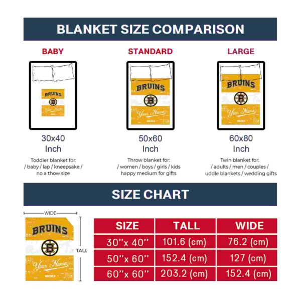 custom boston bruins grunge texture gold white blanket trendy