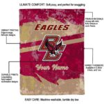 custom boston college eagles grunge streaks maroon blanket new arrival