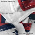 custom boston red sox paint strokes red white blanket premium grade
