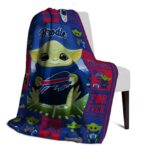 custom buffalo bills baby yoda blue blanket best selling