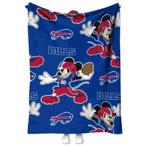 custom buffalo bills mickey blue blanket best selling