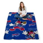 custom buffalo bills mickey blue blanket best selling