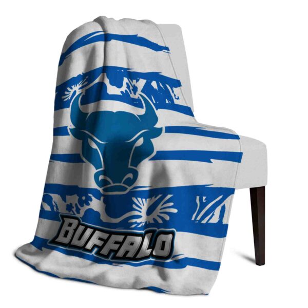 custom buffalo bulls floral stripes royal blue white blanket top rated