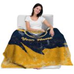 custom buffalo sabres grunge streaks navy blue blanket best selling