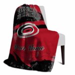 custom carolina hurricanes grunge streaks red blanket top rated