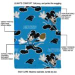 custom carolina panthers mickey blue blanket best selling