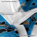 custom carolina panthers mickey blue blanket best selling