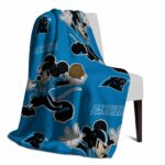 custom carolina panthers mickey blue blanket best selling