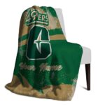 custom charlotte 49ers grunge streaks green blanket best selling