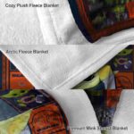 custom chicago bears baby yoda blue blanket premium grade