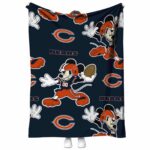 custom chicago bears mickey blue blanket best selling