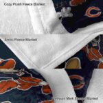 custom chicago bears mickey blue blanket best selling