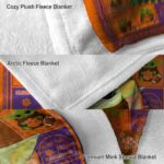 custom clemson tigers baby yoda orange blanket best selling