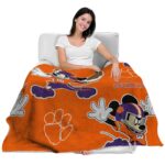 custom clemson tigers mickey orange blanket latest model