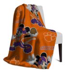 custom clemson tigers mickey orange blanket top rated