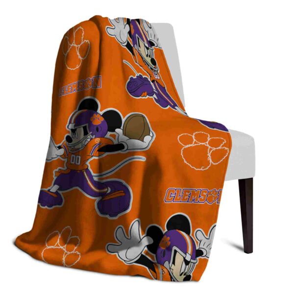 custom clemson tigers mickey orange blanket top rated