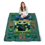 custom coastal carolina chanticleers baby yoda green blanket best selling