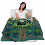 custom coastal carolina chanticleers baby yoda green blanket best selling
