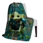 custom coastal carolina chanticleers baby yoda green blanket best selling