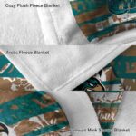 custom coastal carolina chanticleers floral stripes green white blanket best selling