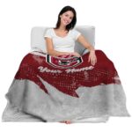 custom colgate raiders grunge streaks maroon blanket best selling