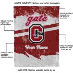 custom colgate raiders grunge streaks maroon blanket best selling