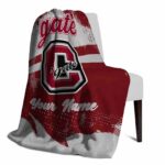 custom colgate raiders grunge streaks maroon blanket best selling