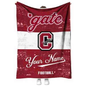 custom colgate raiders grunge texture maroon white blanket best selling